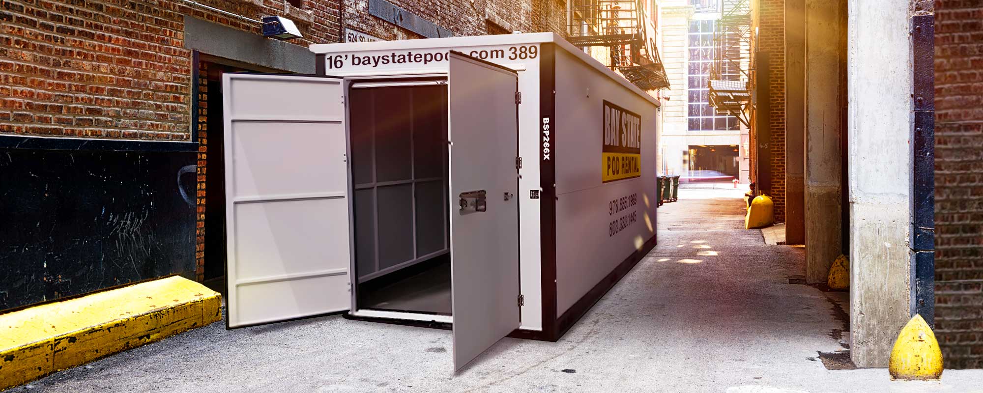 Bay State Pod rental warehouse